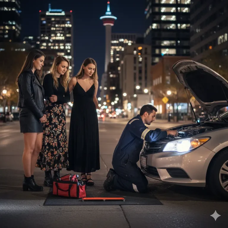 Mr. Torque Mobile Mechanic Brake Repair Calgary on the roadside.